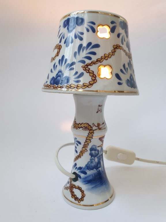 kleine Porzellanlampe - Upcycling